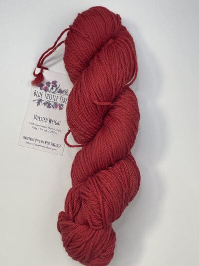 Dark Red Dahlia Worsted - Image 4
