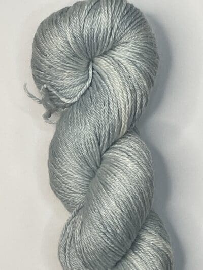 Variegated Light Indigo Recycled Wool and Tencel Sock
