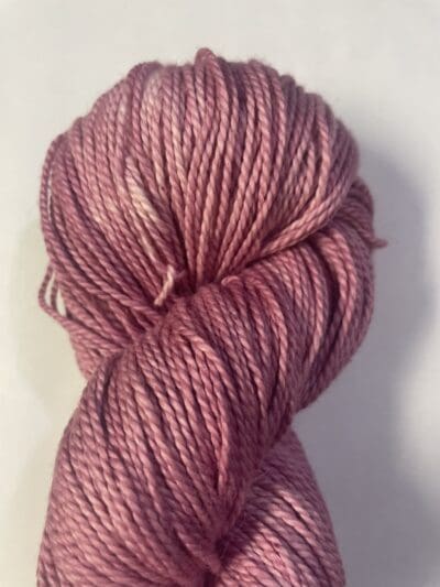 Variegated Dark Pink Hibiscus Recycled Wool and Tencel Sock