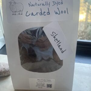 Brown Shetland Hand-Carded Roving