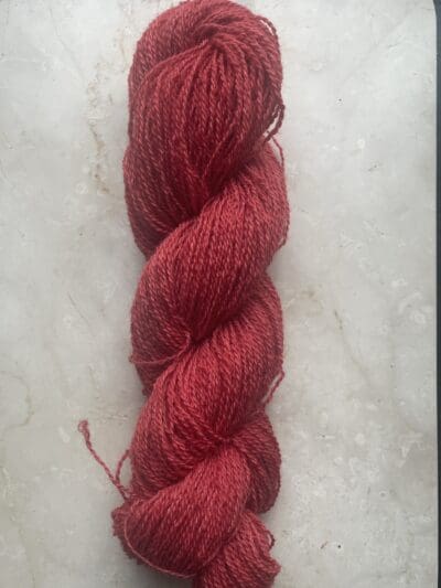 Dark Red Dahlia 100% Shetland Fingering