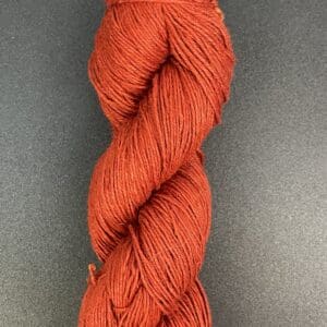 Red Belgian Linen Fingering Weight Yarn on Cones  - Naturally Dyed
