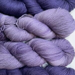 Violet Fingering Naturally Dyed Yarn