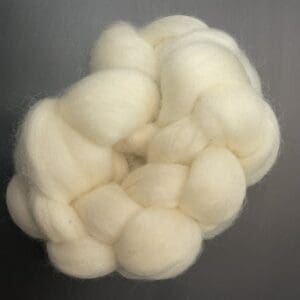 Falkland Wool Spinning Fiber | Soft White Wool for Handspinning