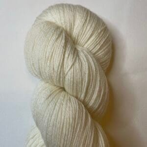 Merino Cashmere Blend Sock Weight Yarn | Cream