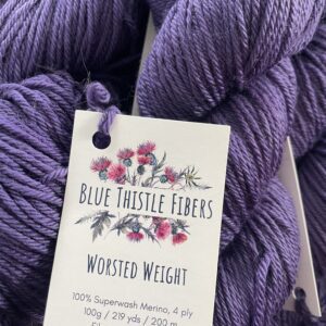 Plum Worsted Weight Naturally Dyed Yarn