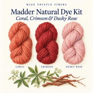 From the Dye Garden — Madder Kit Natural Dye Kit for Wool | Coral, Crimson & Dusky Rose