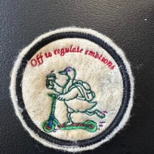 Off to Regulate Wool Patch - BTF