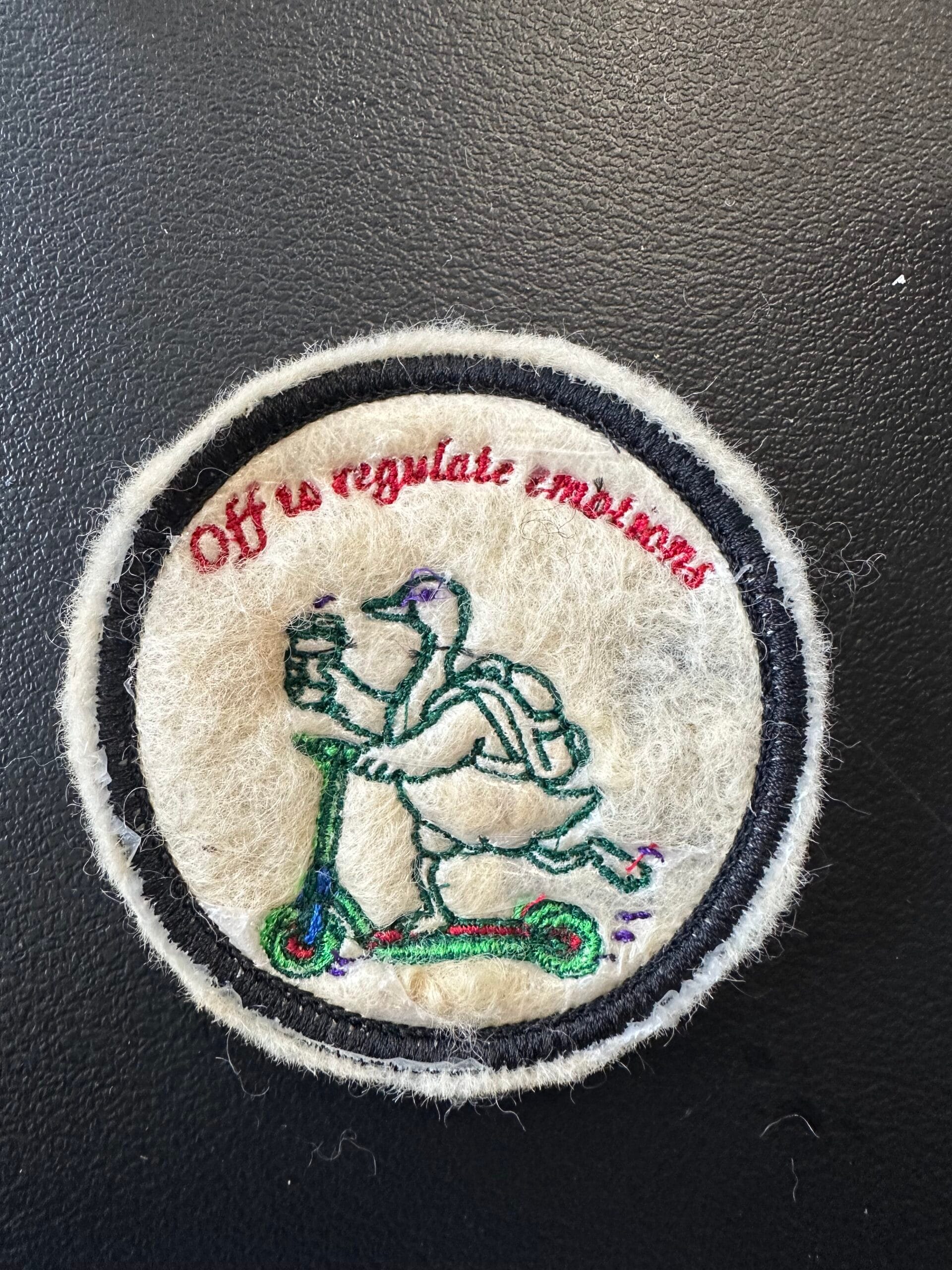 Off to Regulate Wool Patch - BTF