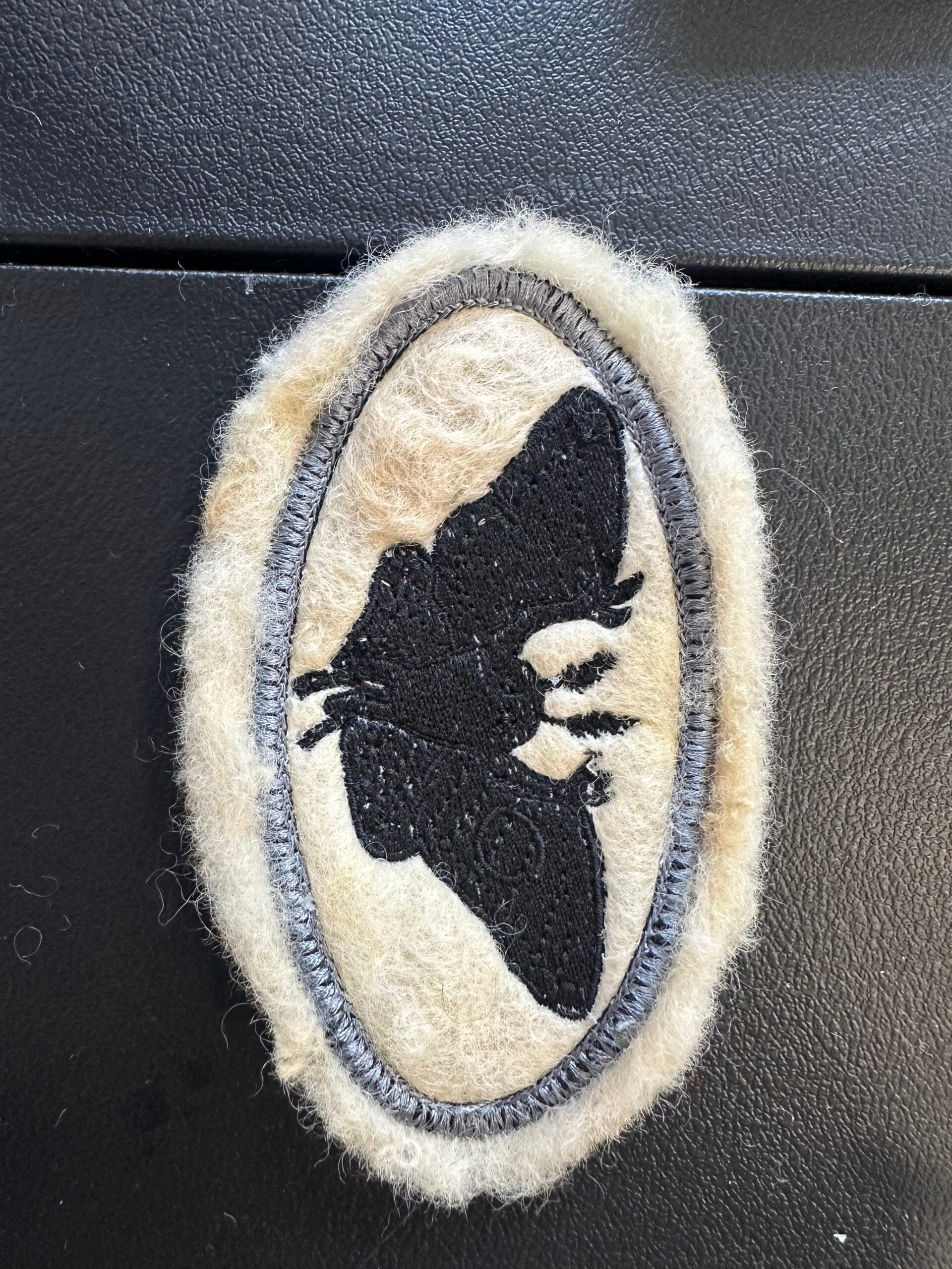 Mothman Wool Patch - BTF - Image 2