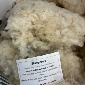 Shropshire Fiber Cloud, Maryland | Scoured & Picked, by the 10 g