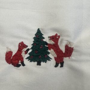Fox & Tree Wool Patch - BTF